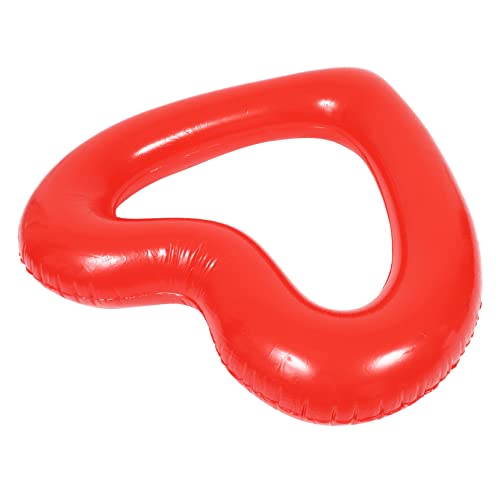 VICASKY 2St Liebe Schwimmring schwimmringe für Erwachsene air Matte Schwebender Ring in Herzform Schwimmbad für Erwachsene Spielzeug PVC-Schwimmring Aufblasbarer Schwimmring Plastik rot von VICASKY