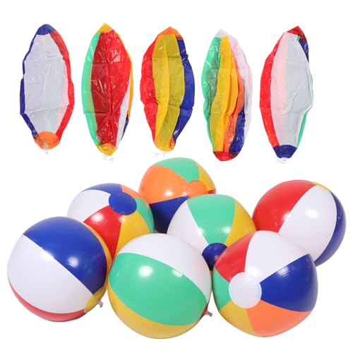 VICASKY 48 Stk Wasserball Outdoor-Spielzeug Für Kleinkinder Schwimmbad Strandsport Aufblasbares Strandpartygeschenk Strand Bälle in Die Kleine Strandbälle Sommer PVC von VICASKY