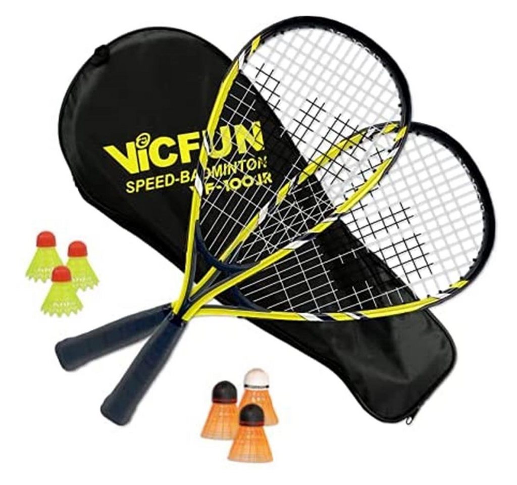 VICTOR Badmintonschläger Speed Badminton Junior 100 Premium gelb/schwarz VICTOR Badmintonschläger Speed Badminton Junior 100 Premium gelb/schwarz von VICTOR