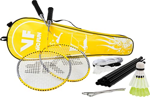 VICFUN Hobby Badminton Set Start mit Netz, Gelb, One size, 795/0/0 von VICFUN