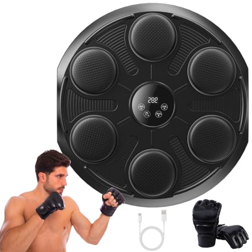 Smart Musikalische Boxmaschine Wandmontierte Music Boxing Machine,LED Boxing Machine Unterstützt Bluetooth,Music Boxing Machine mit Boxhandschuhen,12 Geschwindigkeitsmodi und Zählmodus Boxmaschine Smart Musikalische Boxmaschine Wandmontierte Music Boxing Machine,LED Boxing Machine Unterstützt Bluetooth,Music Boxing Machine mit Boxhandschuhen,12 Geschwindigkeitsmodi und Zählmodus Boxmaschine von VICTERR