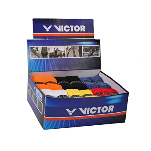VICTOR Badminton Tennis Squash Griffband Frottee-Grip farblich sortiert VICTOR Badminton Tennis Squash Griffband Frottee-Grip farblich sortiert von VICTOR