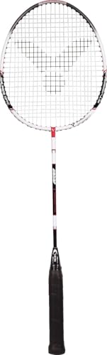 VICTOR Badmintonschläger ST-1680 ITJ, Weiß/Silber/Rot, 66.7 cm, 102/0/0 von VICTOR