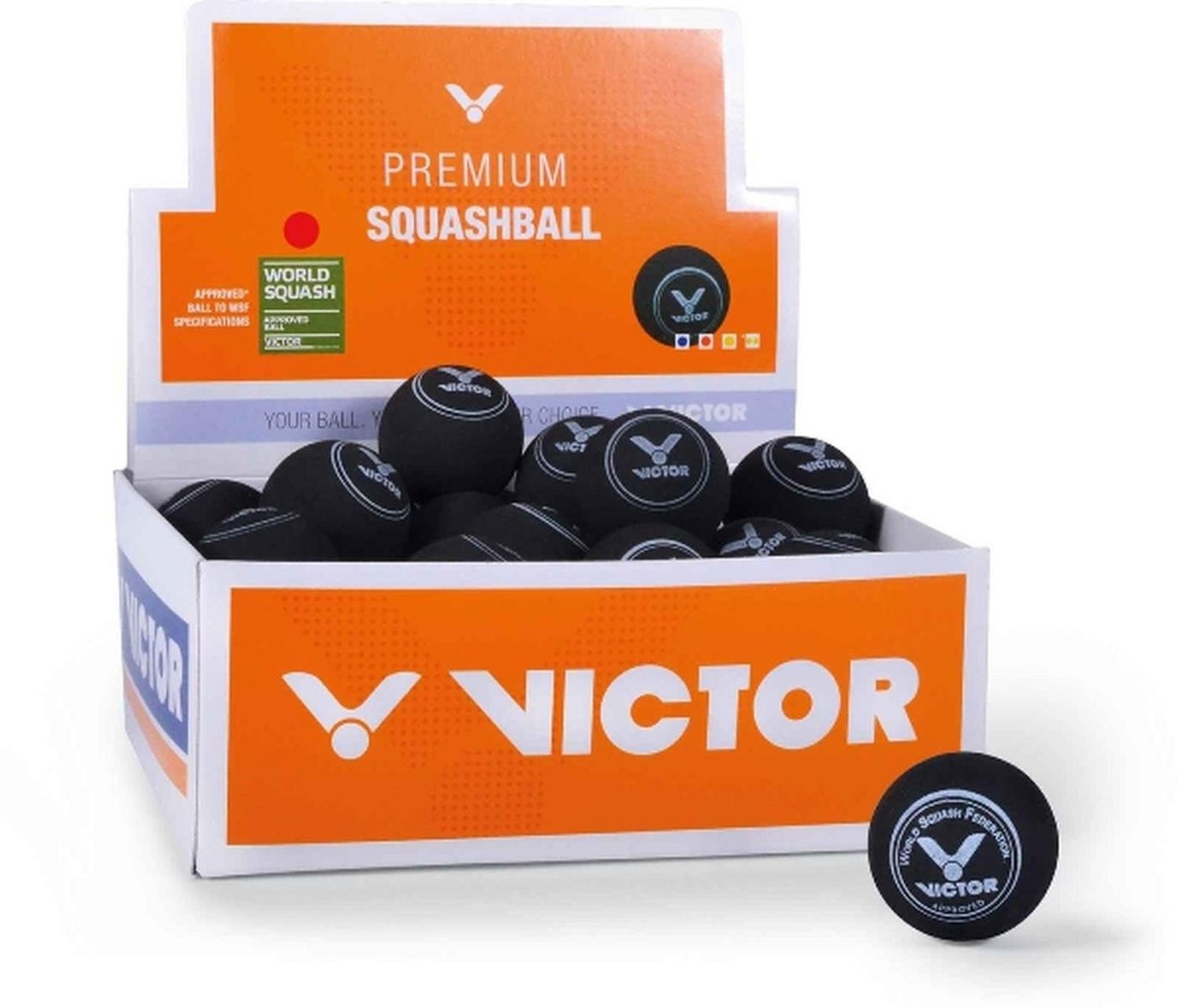 VICTOR Squashball SQUASHBALL red, Squashschläger Schläger Racket VICTOR Squashball SQUASHBALL red, Squashschläger Schläger Racket von VICTOR