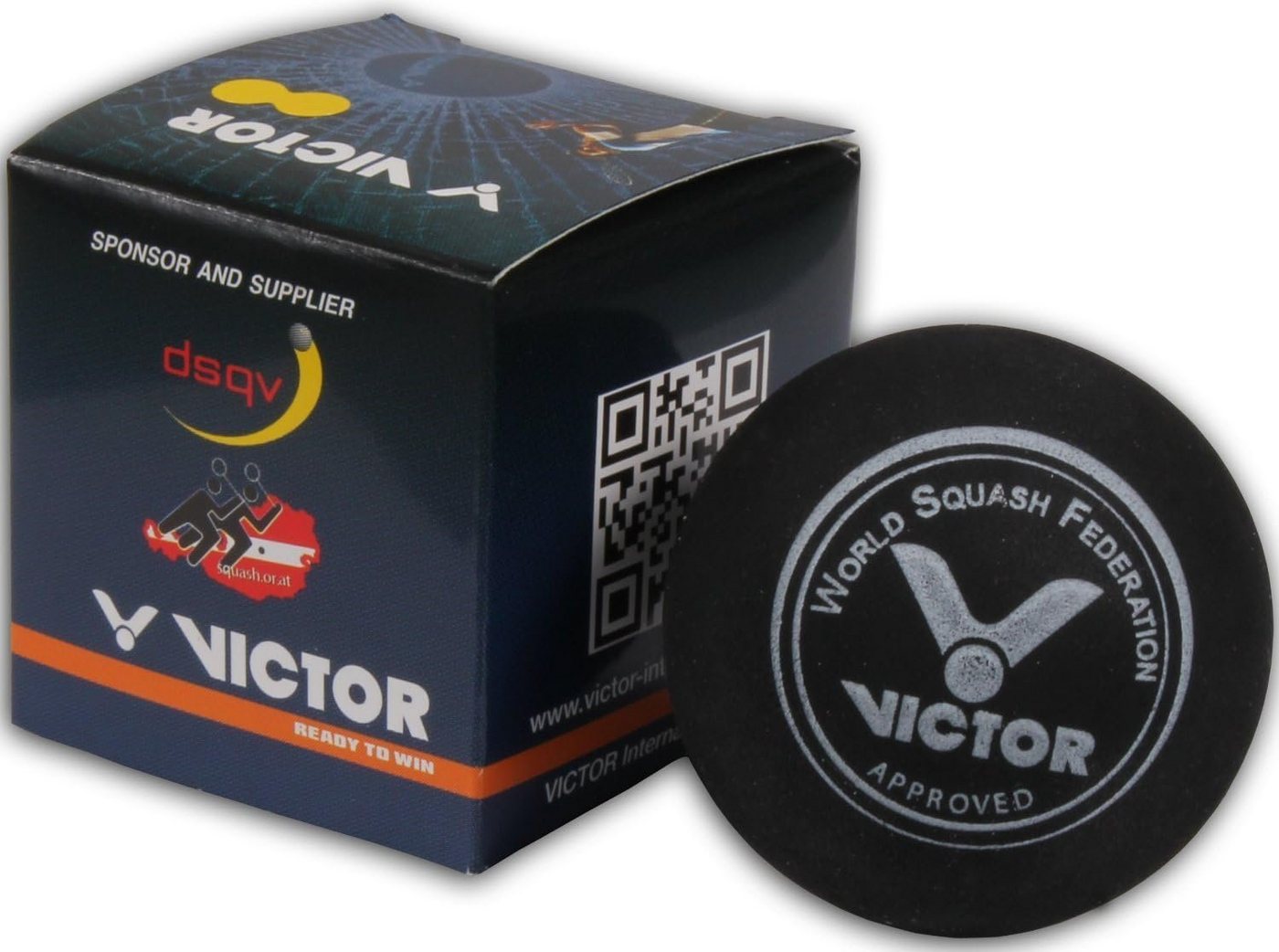 VICTOR Squashball SQUASHBALL yellow, Squashschläger Schläger Racket von VICTOR