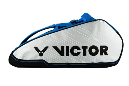 VICTOR Schlägertasche Doublethermobag Badminton Tennis Squash Tasche, Blau/Weiß von VICTOR
