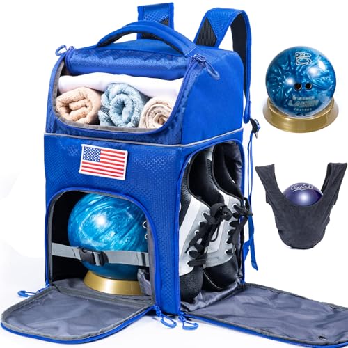 VIGEGARI Bowlingball-Rucksack für Einzelball mit Bowlingball-Becherständer & Poliertasche, Bowlingballtasche mit separatem Schuhfach – Bowlingtaschen für 1 Ball & Bowling-Zubehör für Herren VIGEGARI Bowlingball-Rucksack für Einzelball mit Bowlingball-Becherständer & Poliertasche, Bowlingballtasche mit separatem Schuhfach – Bowlingtaschen für 1 Ball & Bowling-Zubehör für Herren von VIGEGARI