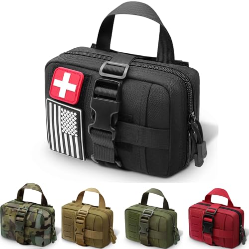 1000D Laser Cut Ifak Tasche, Upgrade Tactical Molle Rip Away EMT Erste Hilfe Ifak Taschen Medizinische Leere Tasche für Duty Gürtel Rucksack Weste von VIIDOO