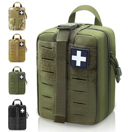 Ifak Pouch Od Green, Rip Away Ifak Pouch for Battle Belt, Tactical EMT First Aid Medical Empty Bag von VIIDOO