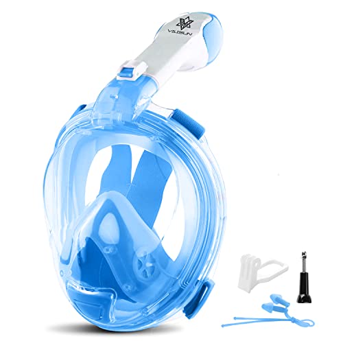 Tauchmaske Vollmaske für Kinder Schnorchelmaske Faltbare Vollgesichtsmaske mit 180° Sichtfeld und Kamerahalter, Müheloses Atmen, Dichtung aus Silikon Anti-Fog und Anti-Leck Technologie Tauchmaske Vollmaske für Kinder Schnorchelmaske Faltbare Vollgesichtsmaske mit 180° Sichtfeld und Kamerahalter, Müheloses Atmen, Dichtung aus Silikon Anti-Fog und Anti-Leck Technologie von VILISUN