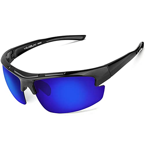 VILISUN Sportbrillen Fahrradbrille Damen Herren Polarisierte UV400-Schutz TR90 Superlight Frame Radbrillen für Outdoor-Sport VILISUN Sportbrillen Fahrradbrille Damen Herren Polarisierte UV400-Schutz TR90 Superlight Frame Radbrillen für Outdoor-Sport von VILISUN