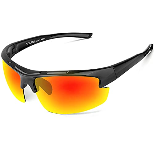 VILISUN Sportbrillen Fahrradbrille Damen Herren Polarisierte UV400-Schutz TR90 Superlight Frame Radbrillen für Outdoor-Sport VILISUN Sportbrillen Fahrradbrille Damen Herren Polarisierte UV400-Schutz TR90 Superlight Frame Radbrillen für Outdoor-Sport von VILISUN