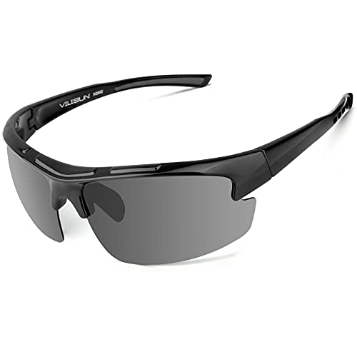 VILISUN Sportbrillen Fahrradbrille Damen Herren Polarisierte UV400-Schutz TR90 Superlight Frame Radbrillen für Outdoor-Sport VILISUN Sportbrillen Fahrradbrille Damen Herren Polarisierte UV400-Schutz TR90 Superlight Frame Radbrillen für Outdoor-Sport von VILISUN