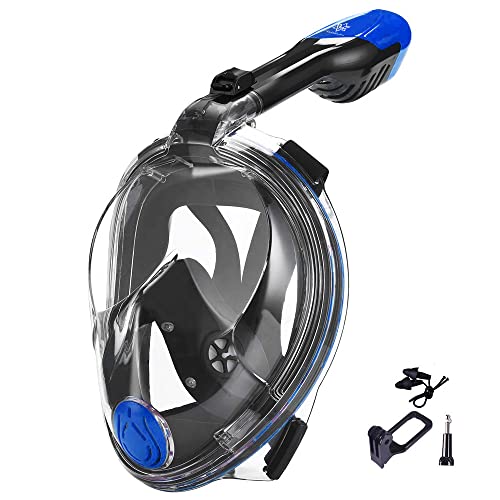 VILISUN Tauchmaske Vollgesichtsmaske, Müheloses Atmen Taucherbrille, Faltbare Schnorchelmaske Anti-Fog und Anti-Leck-Technologie mit 180° Sichtfeld und Kamerahalter für Erwachsene VILISUN Tauchmaske Vollgesichtsmaske, Müheloses Atmen Taucherbrille, Faltbare Schnorchelmaske Anti-Fog und Anti-Leck-Technologie mit 180° Sichtfeld und Kamerahalter für Erwachsene von VILISUN