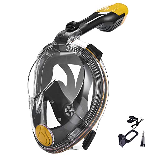 VILISUN Tauchmaske Vollgesichtsmaske, Müheloses Atmen Taucherbrille, Faltbare Schnorchelmaske Anti-Fog und Anti-Leck-Technologie mit 180° Sichtfeld und Kamerahalter für Erwachsene VILISUN Tauchmaske Vollgesichtsmaske, Müheloses Atmen Taucherbrille, Faltbare Schnorchelmaske Anti-Fog und Anti-Leck-Technologie mit 180° Sichtfeld und Kamerahalter für Erwachsene von VILISUN