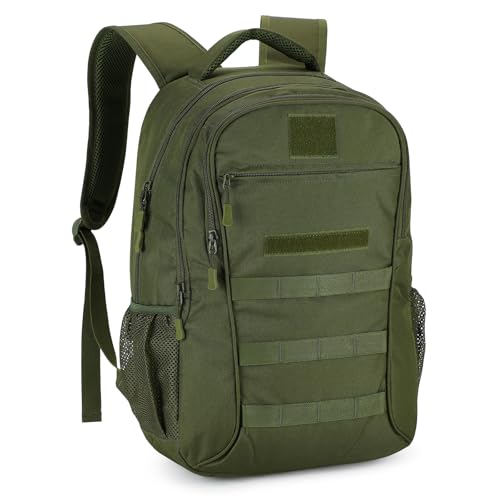 VINBAGGE Rucksack Molle Taktische Motorrad Wanderrucksack Outdoor Wasserdicht Trekkingrucksack 35L/40L Campus Daypack Jagdrucksack Schulrucksack für Jungen Herren - Grün VINBAGGE Rucksack Molle Taktische Motorrad Wanderrucksack Outdoor Wasserdicht Trekkingrucksack 35L/40L Campus Daypack Jagdrucksack Schulrucksack für Jungen Herren - Grün von VINBAGGE
