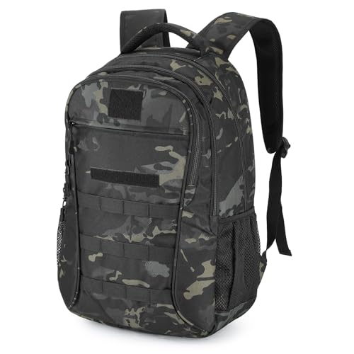 VINBAGGE Rucksack Molle Taktische Motorrad Wanderrucksack Outdoor Wasserdicht Trekkingrucksack 35L/40L Campus Daypack Jagdrucksack Schulrucksack für Jungen Herren - Tarnung VINBAGGE Rucksack Molle Taktische Motorrad Wanderrucksack Outdoor Wasserdicht Trekkingrucksack 35L/40L Campus Daypack Jagdrucksack Schulrucksack für Jungen Herren - Tarnung von VINBAGGE