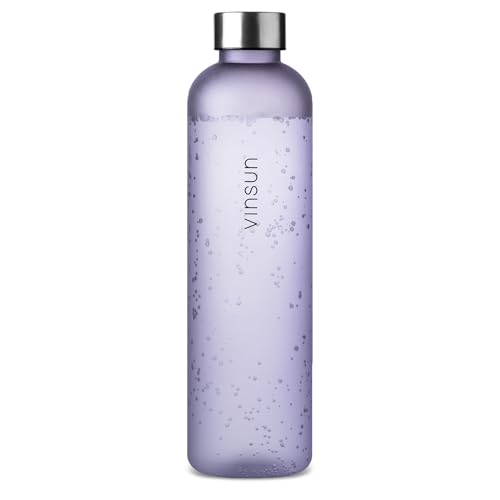 VINSUN Trinkflasche 1L lila - wiederverwendbar, Kohlensäure geeignet, BPA frei, Tritan - Leichte Wasser Flasche für Sport, Outdoor, Schule, Uni, Fahrrad, Büro, Gym VINSUN Trinkflasche 1L lila - wiederverwendbar, Kohlensäure geeignet, BPA frei, Tritan - Leichte Wasser Flasche für Sport, Outdoor, Schule, Uni, Fahrrad, Büro, Gym von VINSUN