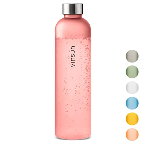 Vinsun Trinkflasche 1l pink - wiederverwendbar, Kohlensäure geeignet, BPA frei, Tritan - nachhaltige Getränke Flasche für Sport, Outdoor, Schule, Uni, Fahrrad, Büro, Gym Vinsun Trinkflasche 1l pink - wiederverwendbar, Kohlensäure geeignet, BPA frei, Tritan - nachhaltige Getränke Flasche für Sport, Outdoor, Schule, Uni, Fahrrad, Büro, Gym von VINSUN