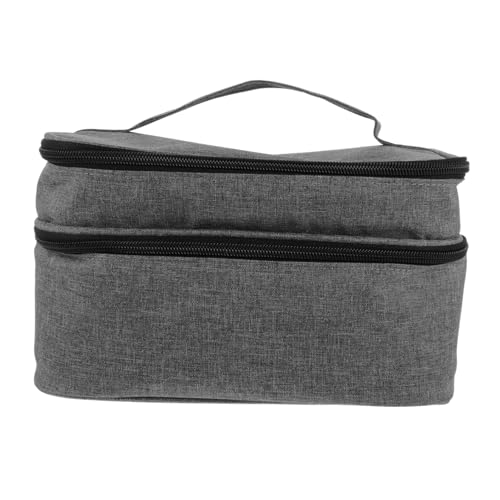 VINTORKY Make Up Aufbewahrungstasche Gesteppt Tragbarer Organizer Für Kosmetik Und Toilettenartikel Transparente Kosmetiktasche Für Ätherische Öle Ideal Für Reisen Und Den Alltag von VINTORKY