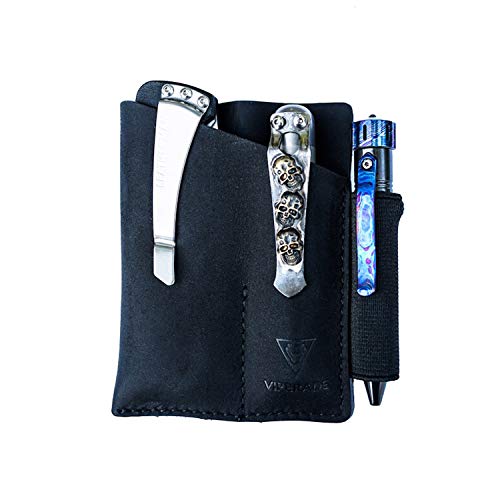 VIPERADE PJ12 EDC Lederscheide Multitoolscheide Werkzeugholster Messergürtelscheide Taschenlampenscheide für Leatherman Multitools Messerscheide handgefertigte Organizerscheide mit 3 Taschen – Schwarz VIPERADE PJ12 EDC Lederscheide Multitoolscheide Werkzeugholster Messergürtelscheide Taschenlampenscheide für Leatherman Multitools Messerscheide handgefertigte Organizerscheide mit 3 Taschen – Schwarz von VIPERADE