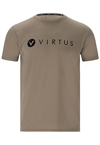 VIRTUS Herren Funktionsshirt Edwardo M S/S Logo Tee 3040 Fallen Rock M von VIRTUS