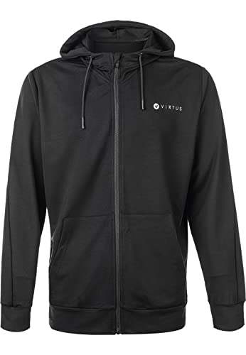 VIRTUS Herren Sweatjacke Brent 1001 Black L von VIRTUS