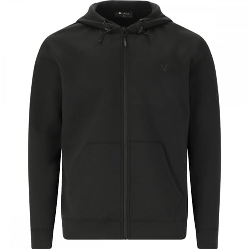 VIRTUS Taro M Technical Full-Zip Hoody Black - S von VIRTUS