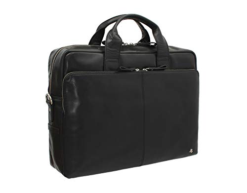 VISCONTI Merlin Bereich Leder Notebook Tasche - Hugo 15 ML31 Schwarz VISCONTI Merlin Bereich Leder Notebook Tasche - Hugo 15 ML31 Schwarz von VISCONTI