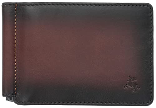 Visconti Atelier Collection Miles Geldbörse aus Leder mit Geldklammer RFID AT70, Brüniertes Hellbraun, Einheitsgröße, Modern Visconti Atelier Collection Miles Geldbörse aus Leder mit Geldklammer RFID AT70, Brüniertes Hellbraun, Einheitsgröße, Modern von VISCONTI