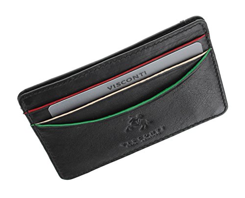 Visconti Augusta-Kollektion Oakmont Kreditkartenhalter, Leder, schmal AG15 Schwarz Visconti Augusta-Kollektion Oakmont Kreditkartenhalter, Leder, schmal AG15 Schwarz von VISCONTI