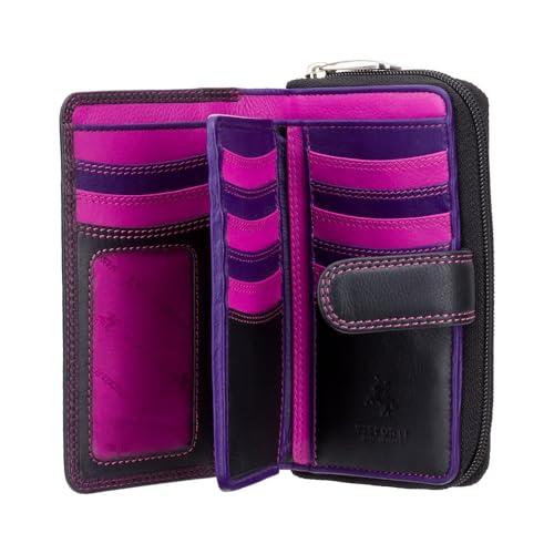 Visconti Damen M Leder Schwarz Kirschrot Lila R 13 Neu Freier Versand Visconti Damen M Leder Schwarz Kirschrot Lila R 13 Neu Freier Versand von VISCONTI