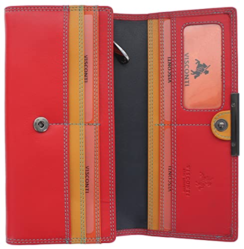 Visconti Rio Damen-Geldbörse aus weichem Leder, RFID-blockierend, R11, Rot/Rhumba, Einheitsgröße, Modern Visconti Rio Damen-Geldbörse aus weichem Leder, RFID-blockierend, R11, Rot/Rhumba, Einheitsgröße, Modern von VISCONTI