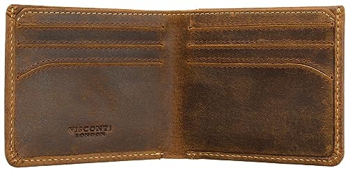 VISCONTI Slim Collection VSL42 Geldbörse aus Sägenleder, RFID-blockierend, Oil Tan, Einheitsgröße, Modern VISCONTI Slim Collection VSL42 Geldbörse aus Sägenleder, RFID-blockierend, Oil Tan, Einheitsgröße, Modern von VISCONTI