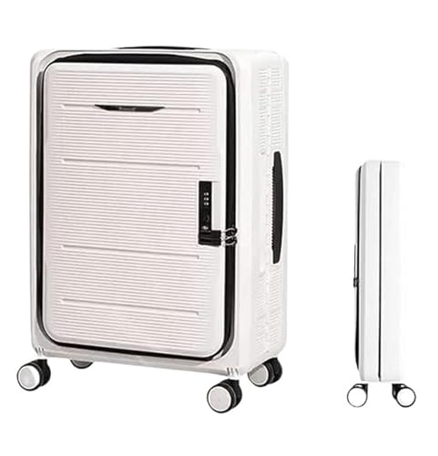 VIVIAI Koffer Gepäck Faltbare Koffer Verstellbarer Trolley Handgepäck Vorne offener Koffer Koffer mit Rädern von VIVIAI