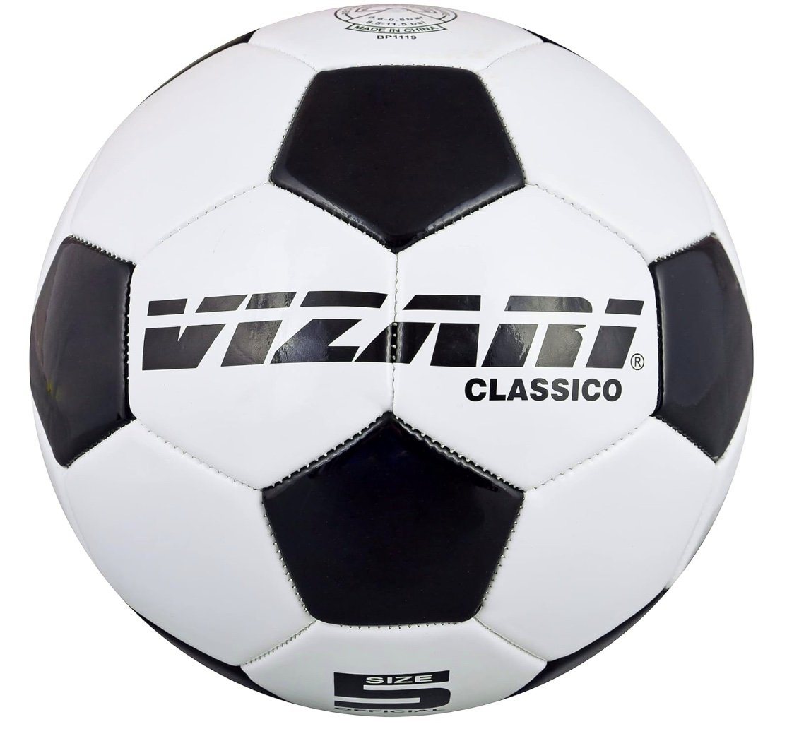 VIZARI Fußball CLASSICO Ball WHT/BLK 5 von VIZARI