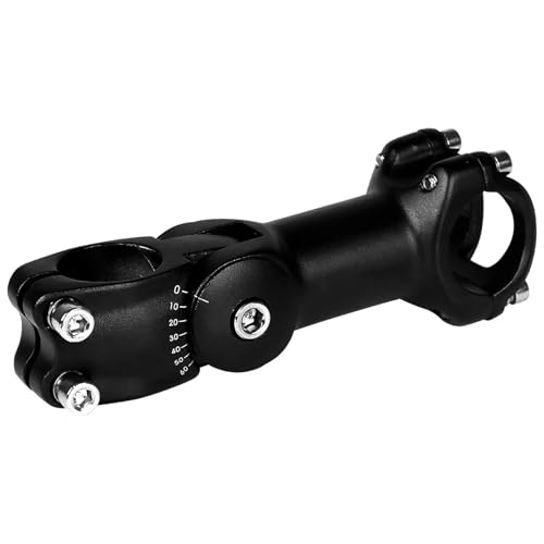 VKEID Fahrradvorbau Leichte 31,8mm & 25,4mm Einstellbare Fahrrad Bike Stem Riser MTB Mountain Road Bike(31.8x90mm) von VKEID