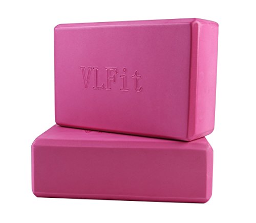 VLFit 2er-Set Yoga Blöcke/Yogablock - Wählen Sie Ihre Farbe und Größe (ROSA) von VLFit