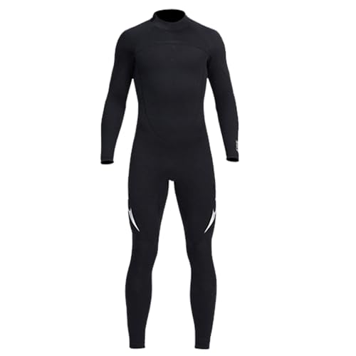 VLOBAOM Neoprenanzug Für Herren Und Damen, 3 Mm Neopren-Nassanzüge, Ganzkörper-Tauchanzug Zum Tauchen, Surfen, Schnorcheln, Kajakfahren,2XL,Men Black von VLOBAOM