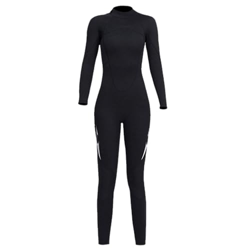 VLOBAOM Neoprenanzug Für Herren Und Damen, 3 Mm Neopren-Nassanzüge, Ganzkörper-Tauchanzug Zum Tauchen, Surfen, Schnorcheln, Kajakfahren,XL, Women Black von VLOBAOM