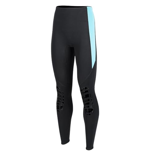 VLOBAOM Neoprenanzug-Hose für Damen, 1,5 mm Neopren-Neoprenanzüge, Lange Hose für Wassersport, Tauchen, Surfen, Schwimmen, Kajakfahren,M,Black von VLOBAOM