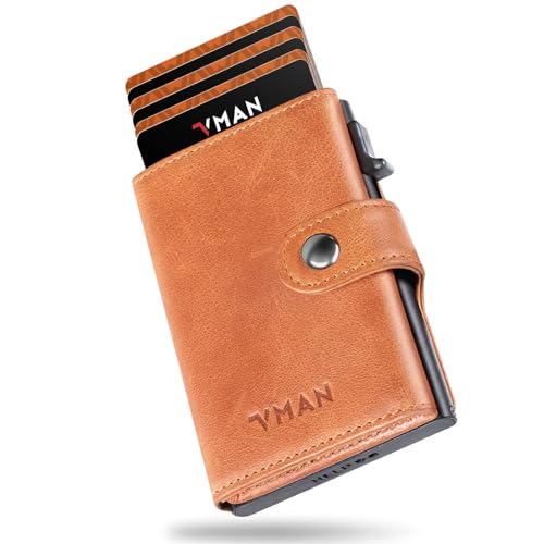 VMAN Echtleder Slim Wallet mit Münzfach | Smart Wallet aus Vollnarbenleder | Geldbörse Herren RFID-Schutz | Portmonee Geldbeutel | Kartenetui Kreditkartenetui für 10+ Karten | Kastanienbraun VMAN Echtleder Slim Wallet mit Münzfach | Smart Wallet aus Vollnarbenleder | Geldbörse Herren RFID-Schutz | Portmonee Geldbeutel | Kartenetui Kreditkartenetui für 10+ Karten | Kastanienbraun von VMAN