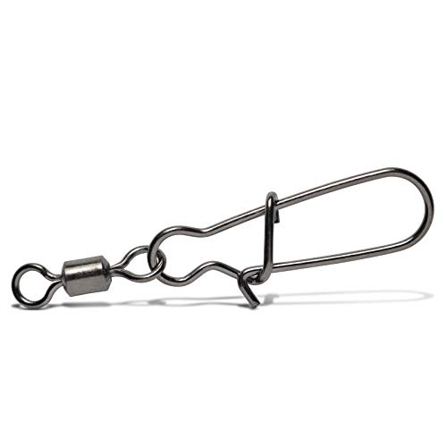 VMC Black Rolling Swivel mit Duolock Snap Gr.10 13kg 9 Stück VMC Black Rolling Swivel mit Duolock Snap Gr.10 13kg 9 Stück von VMC
