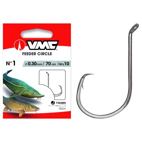 VMC Feeder Circle 7384 Störhaken Vorfachhaken Schwarz 70cm #2 VMC Feeder Circle 7384 Störhaken Vorfachhaken Schwarz 70cm #2 von VMC