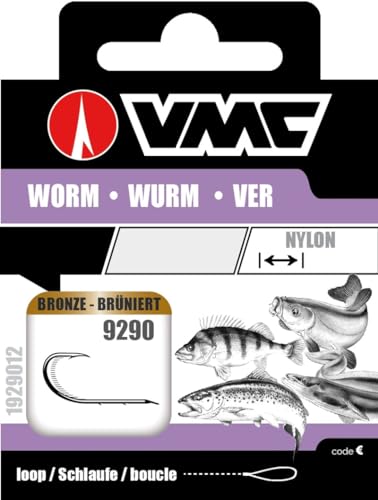VMC Perfect Wurm Wurmhaken gerader Schenkel 19290 Allroundhaken Haken , Hakengröße:4 von VMC