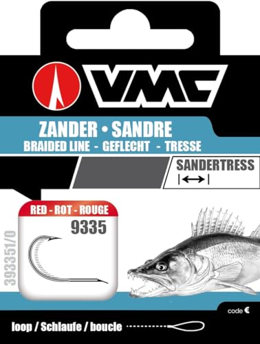 VMC Perfect Zander Einfachhaken Rot Kevlarvorfach Einzelhaken Zanderhaken, Hakengröße:1 VMC Perfect Zander Einfachhaken Rot Kevlarvorfach Einzelhaken Zanderhaken, Hakengröße:1 von VMC