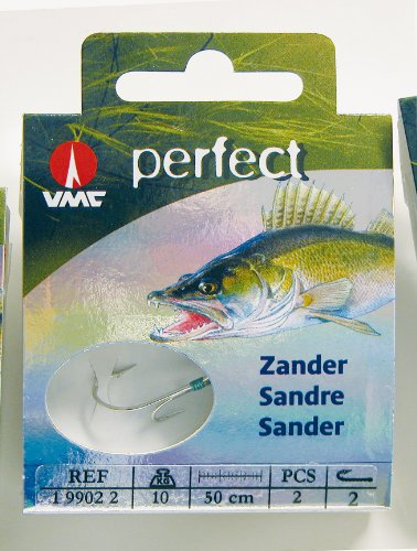 VMC Perfect Zander Ryderhaken Kevlar Zanderhaken Zwillingshaken, Hakengröße:2 von VMC