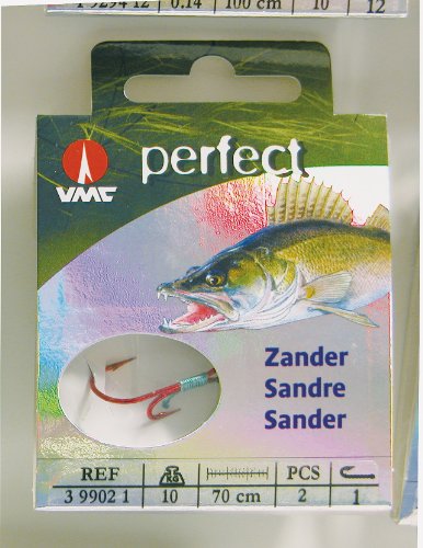 VMC Perfect Zander Ryderhaken Kevlar Zanderhaken Zwillingshaken , Hakengröße : 4 von VMC