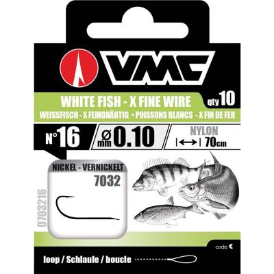 VMC Friedfischhaken Nickel 70cm Nylon 0.10 H16 von VMC