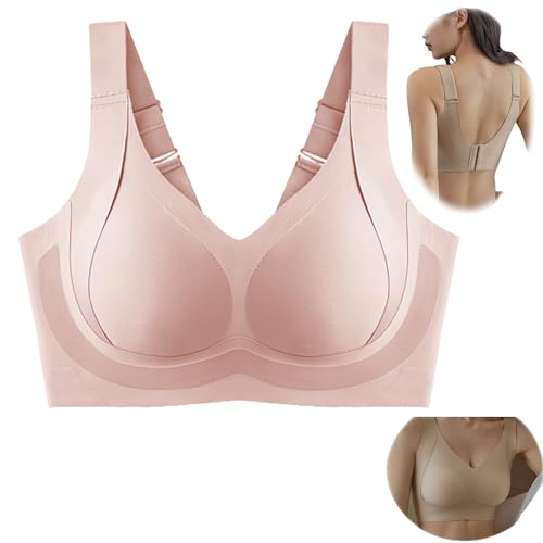 Daily Comfort Wireless Shaper-BH, Haltungskorrektur-BHS für Frauen, Nahtloser Push-up-Stütz-BH (D,4XL) von VNDUIFH